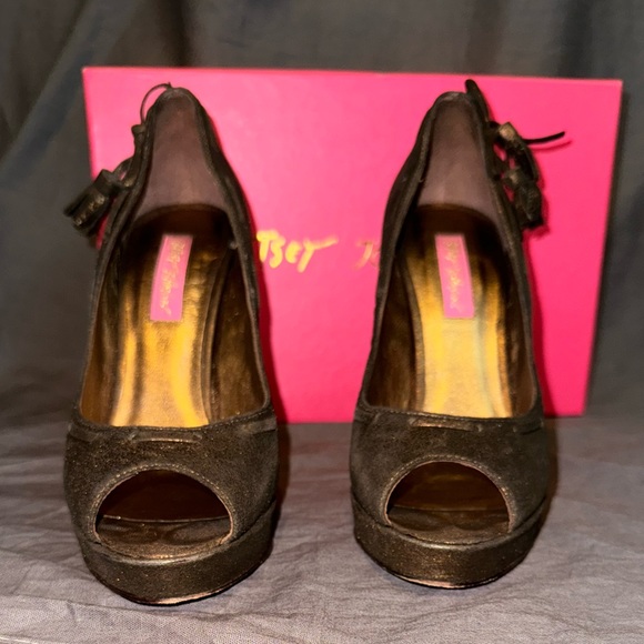 Vintage Betsey Johnson peep toe pumps - Picture 8 of 11